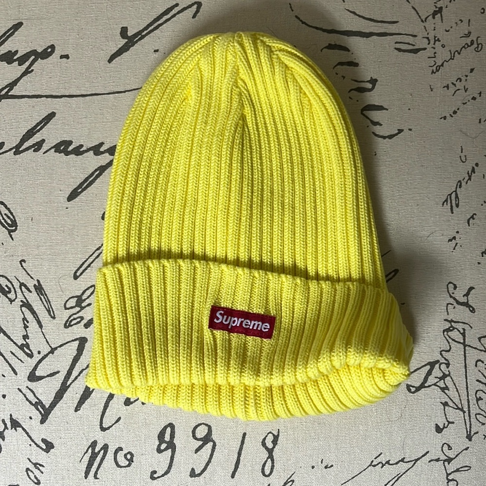 Supreme Yellow knit beanie